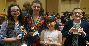 emily la autumn logan with trophies